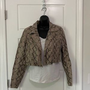 Wet seal snake skin (faux leather) jacket